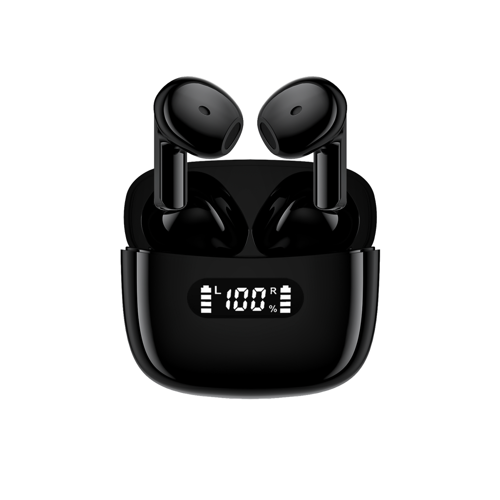 Wireless Earbuds Bluetooth 5.2 Light-Weight HiFi Stereo Headphones with LED Digital Display
